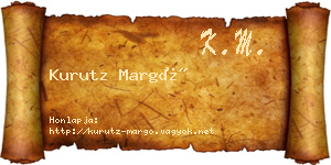 Kurutz Margó névjegykártya